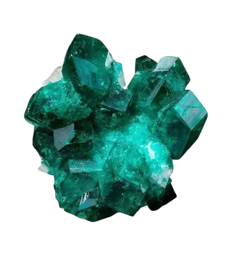 Vivid Emerald Green Dioptase