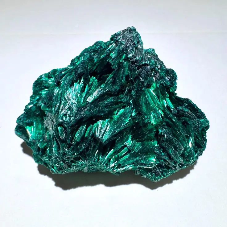 Pseudo-Malachite Pseudomalachite with Malachite on Matrix - gemstone